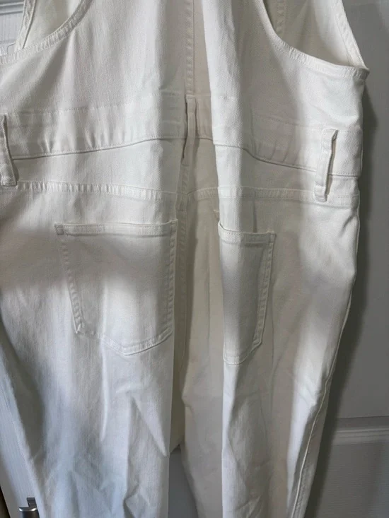 Madewell White Women's Denim Overalls - Picture 5 of 9